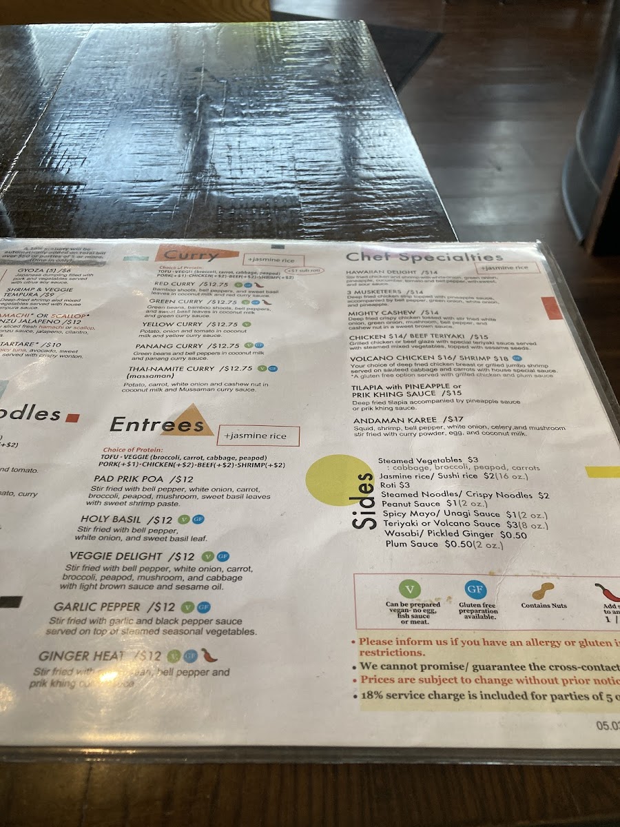 Menu - Thai-Namite On Brady Street photo 4